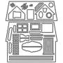 KANXINER Die Cuts Scrapbooking Supplies Kit, Scrapbooking Embossing Die Cutting Machine- House, Metal Dies for Paper Crafting & Card Making DIY, 5.55 x 6.49 in KANXINER Die Cuts Scrapbooking Supplies Kit, Scrapbooking Embossing Die Cutting Machine- House, Metal Dies for Paper Crafting & Card Making DIY, 5.55 x 6.49 in