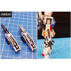 Expansion Unit Armed Gun Detail for 1/100 Scale Gundam Model Kit MG RX 78-2 Metal Barrel x 1 + Plastic Saber x 1