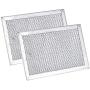 WB06X10309 Filter Microwave oven Grease Filter [ Packed In Box] Compatible with GE Stove Replacement Parts by AMI - 7-5/8 x 5 x 3/32 Inch 2 Packs
