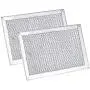 WB06X10309 Filter Microwave oven Grease Filter [ Packed In Box] Compatible with GE Stove Replacement Parts by AMI - 7-5/8 x 5 x 3/32 Inch 2 Packs
