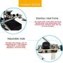 AORAEM 2.5X 7.5X 10X LED Light Helping Hands Magnifier Station,Magnifying Glass Stand with Clamp and Alligator Clips