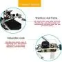 AORAEM 2.5X 7.5X 10X LED Light Helping Hands Magnifier Station,Magnifying Glass Stand with Clamp and Alligator Clips