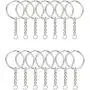 KINGFOREST 200PCS Split Key Ring with Chain 1 inch and Jump Rings,Split Key Ring with Chain Silver Color Metal Split Key Chain Ring Parts with Open Jump Ring and Connector. KINGFOREST 200PCS Split Key Ring with Chain 1 inch and Jump Rings,Split Key Ring with Chain Silver Color Metal Split Key Chain Ring Parts with Open Jump Ring and Connector.