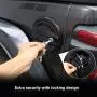 JeCar Locking Fuel Filler Cover Aluminum Gas Tank Door Exterior Accessories for Jeep Wrangler 2018-2021 JL JLU, Carbon Fiber Texture JeCar Locking Fuel Filler Cover Aluminum Gas Tank Door Exterior Accessories for Jeep Wrangler 2018-2021 JL JLU, Carbon Fiber Texture