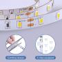 Govee White LED Strip Lights, Upgraded 16.4ft Dimmable LED Light Strip 6500K Bright Daylight White, Strong Adhesive, 300 LEDs Flexible Tape Lights for Mirror, Kitchen Cabinet, Bedroom