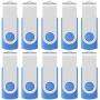Enfain Bulk 1GB USB 2.0 Thumb Flash Jump Pen Memory Stick Disk (Blue, Set of 10)
