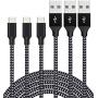 Lightning Cable 3 Pack 6FT iPhone Charger Cable MFi Certified iPhone Charger Fast iPhone Charging Cord USB Nylon Braided Compatible with iPhone 12