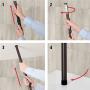 iDesign Twigz Metal Wire Rod Corner Shower, Adjustable 5-9 Pole and Baskets for Shampoo, Conditioner, Soap with Hooks for Razors, Towels, Tension Caddy