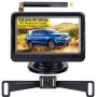 LeeKooLuu F08 HD Digital Wireless Backup Camera and 4.3 Monitor System for Cars/Trucks/ATVs/SUVs/UTVs/Can-Am IP69 Waterproof 8 LED Light Night Vision Rear/Front View with Grid Lines DIY Setting
