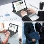 Fintie Case for New Microsoft Surface Pro 7 / Pro 6 / Pro 5 / Pro 4 / Pro 3 12.3 Inch Tablet - Multiple Angle Viewing Portfolio Business Cover, Compatible with Type Cover Keyboard (Navy)