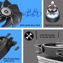 Pccooler Gl-46U CPU Cooler | 120mm PWM SilentPro Corona LED Fan | Universal Metal EasySET Pro Bracket | Compatible with AMD Socket AM4 | Intel LGA 20XX