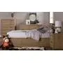 South Shore Fynn 6-Drawer Double Dresser, Rustic Oak with Metal Handles