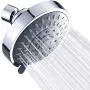 Shower Head High Pressure Rain Fixed Showerhead Rainfall 5-Setting with Adjustable Metal Swivel Ball Joint - Relaxed Shower Experience Even at Low Water Flow & Pressure Aisoso Shower Head High Pressure Rain Fixed Showerhead Rainfall 5-Setting with Adjustable Metal Swivel Ball Joint - Relaxed Shower Experience Even at Low Water Flow & Pressure Aisoso