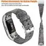 Maledan Compatible with Charge 2 Bands for Women Men, Large, Charcoal Maledan Compatible with Charge 2 Bands for Women Men, Large, Charcoal