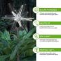 Exhart Solar Star Garden Light Stake – Crystal Star Metal Garden Stake w/Solar Panel, Acrylic Outdoor Crystal Décor, Garden Décor, Crystal Star Stake – Led Accent Lights for Yard/Garden/Patio 6 x 6 x