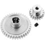 Hobbypark Metal Diff Main Gear 38T & Motor Pinion Gear 17T for RC 1/18 WLtoys A959 A949 A969 A979 Replacement of A949-24 RC Car Buggy Upgrade Parts