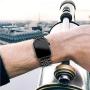 ARTCHE Smartwatch Band Compatible with Apple Watch 42mm 44mm, Premium Stainless Steel Replacement Strap Metal Sports Wristband Link Belt for iWatch Series 5/4/3/2/1, Black