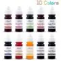 Ktdorns Soap Dye Soap Making Set - 10 Liquid Colors for Soap Coloring,Coal Black, Royal Blue,Chocolate Brown,Lemon Yellow,Fruit Green,Sunset Red,Sunset Yellow,Deep Pink,Super Red and Grape Violet.