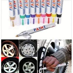 COLIBROX Waterproof Permanent Paint Marker Pen Car Tyre Tire Tread Rubber Metal (red)