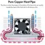 ineo M.2 2280 SSD Rocket Heatsink Built-in Cooling Fan [M3]