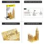 Piececool 3D Metal Model Kits-Big Ben DIY 3D Metal Puzzle for Adults-London Landmarks Architecture Model Kit, Great Gifts Idea