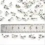WOCRAFT 130Pcs ABC Letter Alphabet Mini A-Z Letter Charms for Personalization Jewelry Making Alphabetic Loose Beads Set DIY Crafts Charms for DIY Necklace Bracelet Set of 5 (10932)