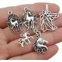 WOCRAFT 50pcs Craft Supplies Antique Silver Animals Unicorn Charms for Jewelry Making Crafting Findings Accessory for DIY Necklace Bracelet (M314) WOCRAFT 50pcs Craft Supplies Antique Silver Animals Unicorn Charms for Jewelry Making Crafting Findings Accessory for DIY Necklace Bracelet (M314)