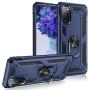 Galaxy S20 5G (S11E 6.2 inch) Case, Magnetic Shockproof 360 Degree Rotating Metal Ring Holder for Car Mount with Back Stand Case for Samsung S20 (Blue, S20-6.2 inch)