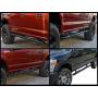 Ionic 5'' Black Steel Curved Nerf Bars (Fits) 2015-2018 Ford F150 and (Fits) 2017-Up Super Duty F250 F350 SuperCrew Cab Only Truck Side Steps (414309BP)
