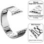 [Upgraded] Wolait Compatible with Apple Watch Band 40mm 38mm , Ultra Thin Solid Stainless Steel Band for Apple iWatch SE Series 6/5/4/3/2/1 Men Women -Silver