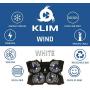 KLIM Wind Laptop Cooling Pad - Support 11 to 19 Inches Laptops, PS4 - [ 4 Fans ] - Light, Quiet Rapid Cooling Action - Ergonomic Ventilated Support - Gamer USB Slim Portable Gaming Stand - White