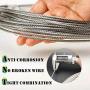 TOYELIU T316-Stainless Steel 1/8 Aircraft Wire Rope for Cable Deck Railing Kit,Non-Magnetic Marine Grade(100ft)