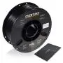 OVERTURE PETG Filament 1.75mm with 3D Build Surface 200 x 200 mm 3D Printer Consumables, 1kg Spool (2.2lbs), Dimensional Accuracy +/- 0.05 mm, Fit Most FDM Printer, Black