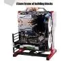 Tangxi M-ATX ATX ITX Motherboard Chassis DIY Set, Computer Aluminum Open Air Frame Chassis Case, DIY Chassis Bracket Open Chassis ATX Vertical Chassis Rack Metal Frame Heat Dissipation (Red) Tangxi M-ATX ATX ITX Motherboard Chassis DIY Set, Computer Aluminum Open Air Frame Chassis Case, DIY Chassis Bracket Open Chassis ATX Vertical Chassis Rack Metal Frame Heat Dissipation (Red)