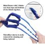 HIWARE Window Blind Cleaner Duster Brush with 5 Microfiber Sleeves - Blind Cleaner Tools for Window Shutters Blind Air Conditioner Jalousie Dust