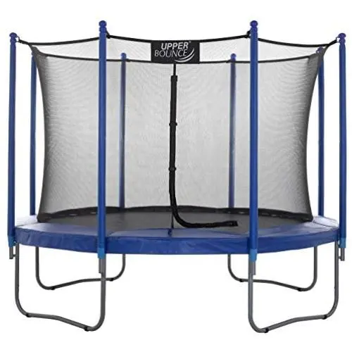 Upper Bounce Enclosed Trampoline with Safety Net System – Outdoor Trampoline - ASTM Certified Backyard Trampoline for Kids - Adults – Variant Color Spring Cover Padding Upper Bounce Enclosed Trampoline with Safety Net System – Outdoor Trampoline - ASTM Certified Backyard Trampoline for Kids - Adults – Variant Color Spring Cover Padding