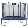 Upper Bounce Enclosed Trampoline with Safety Net System – Outdoor Trampoline - ASTM Certified Backyard Trampoline for Kids - Adults – Variant Color Spring Cover Padding