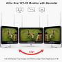 【8CH Expandable】 All in One with 12'' LCD Monitor 1080P Wireless Security Camera System 2TB Hard Drive, SMONET Indoor Outdoor Home Business CCTV Surveillance Systems,4pcs 2.0MP Bullet IP Cameras,IP66