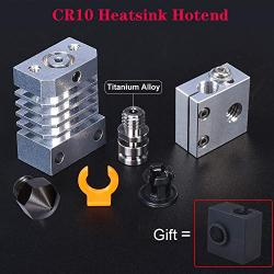 BIGTREETECH Direct MK8 CR10 Extruder Heatsink Upgrade All Metal Hotend with MK8 Nozzle 3D Parts for Ender3 CR10 Heat Breaker