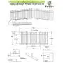 Zippity Outdoor Products ZP19026 Lightweight Portable Vinyl Picket Fence Kit w/Metal Base(42'' H x 92'' W), White