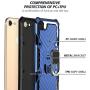 Military Grade for iPhone 8 Case iPhone 7 Case iPhone SE 2020 Metal Rotating Ring with Kickstand Holder Armor Heavy Duty Shockproof Drop Protective Cover for iPhone 8/7/SE 2020 Phone Case (Blue)