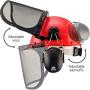 NoCry 6-in-1 Industrial Forestry Safety Helmet and Hearing Protection System with Two Protective Visors
