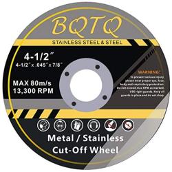 BQTQ 30 Pack Cut Off Wheels, 4-1/2 x 7/8-inch Metal&Stainless Steel Cutting Wheel, Thin Metal Cutting Disc Fits Angle Grinder Saw Grinder Metal Cut Tools