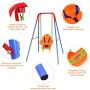 Toddler Swing Playset - A-Frame Metal Swing Play Set Toys,Indoor and Outdoor Playground Swing Seat, Safety Swing Chair for Kids Boys Girls (from US, Multicolour)