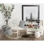 DII 5464 3 Tier Countertop or Pantry Vintage Metal Wire Tree Stand for Coffee, Glasses, and Cups, 15 Mug Capacity, Antique, 9.5''D x 12.8''H, Distressed White