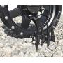Wheel Accessories Parts Set of 32 Black Spiked Solid Metal Lug Nuts M14x1.5 Thread 4.4 Inch Tall Closed End Bulge Acorn Spike Lug Nut 1 Long Socket Key