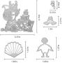 Metal Crazy Turkey Forest Animals Cutting Dies,Magic Squirrels On Books Die Cuts Embossing Stencils Template Mould for Card Scrapbooking and DIY Craft Album Paper Card Decor