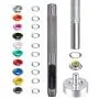 Yakamoz 300 Set 6mm 1/4 Inch Multi-Color Grommets Kit Metal Eyelets Set with Installation Tool for DIY Project Craft Clothes Shoes for Shoes Clothes