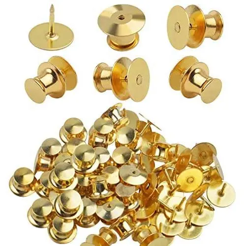 Tie Tacks and Clutch Backs Set, 30 Pieces Metal Pin Backs Locking Pin Keepers with 30 Pieces 10mm Tie Tacks Blank Pins (Gold)- No Tool Required Tie Tacks and Clutch Backs Set, 30 Pieces Metal Pin Backs Locking Pin Keepers with 30 Pieces 10mm Tie Tacks Blank Pins (Gold)- No Tool Required
