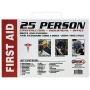 Rapid Care First Aid RC-25MAN-M 25 person 166 Piece ANSI/OSHA Compliant First Aid Kit in Wall Mountable Metal Case